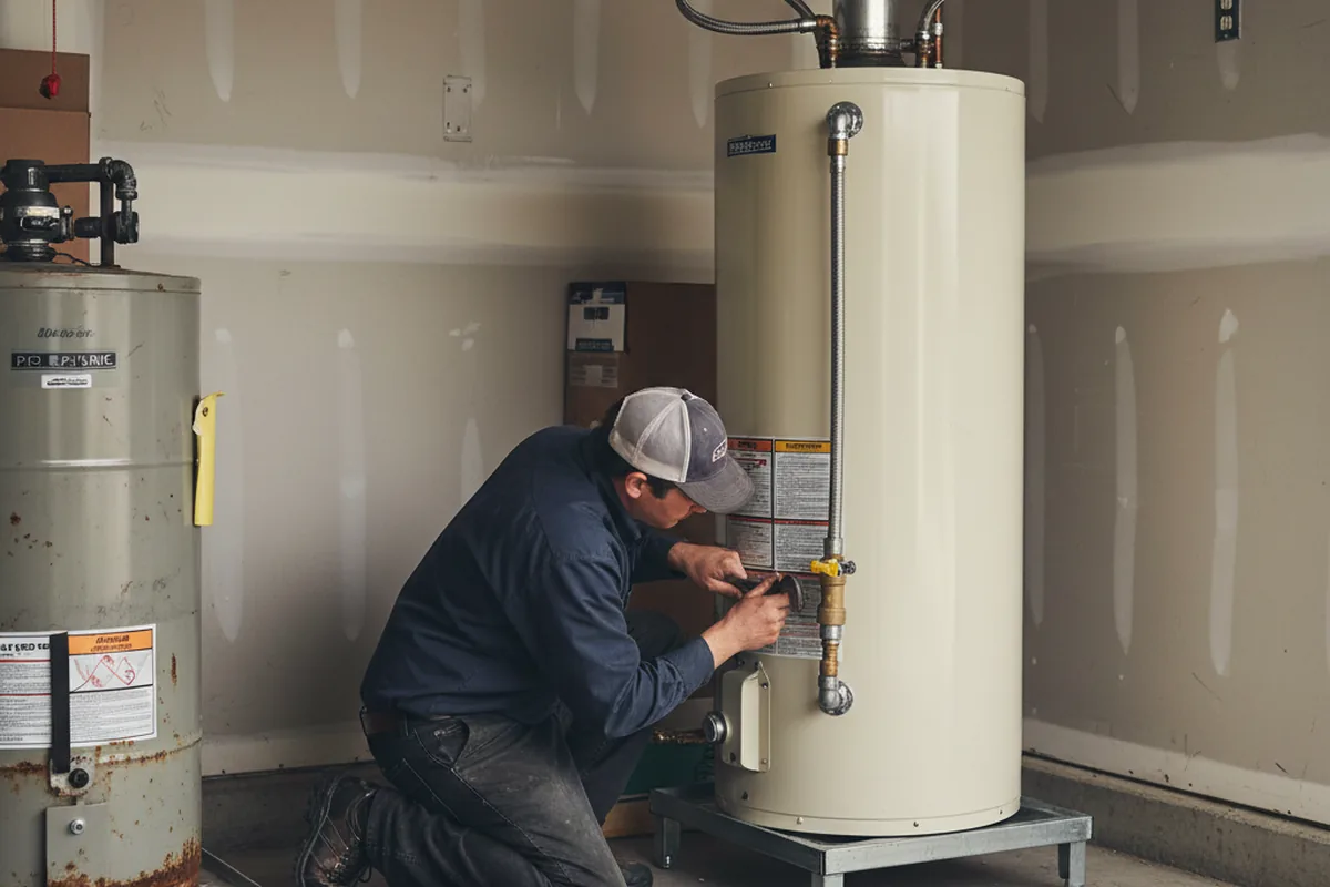Water heater and shutoff valve replacement in Duncannon